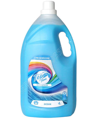 TOP FINE RINSE DETERGENT OCEAN 4*4 LITERS BLUE