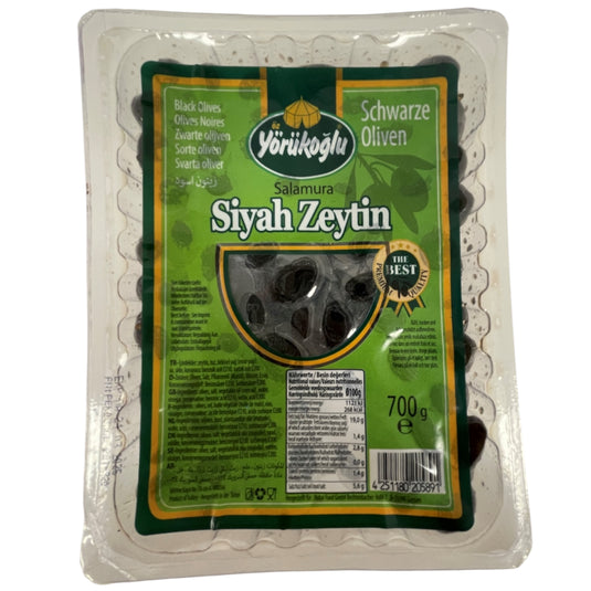 YORUKOGLU SALAMURA SIYAH ZEYTIN 20*700 G. VAKUM