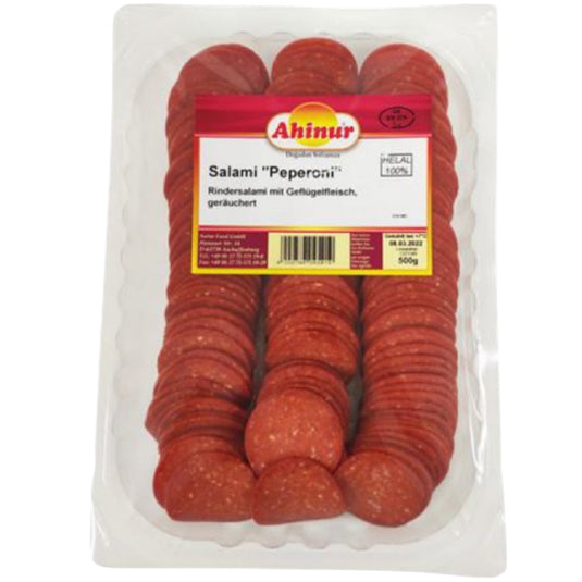 AHINUR PIZZA PEPPERONI 9*500 G.