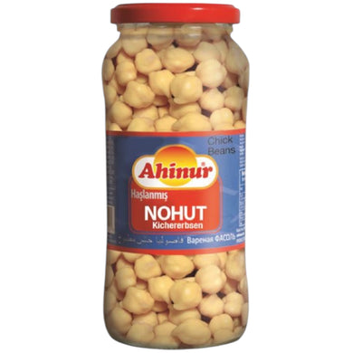 AHINUR HASLAMA NOHUT COOKED CHICK PEAS 12*540 G. GL.