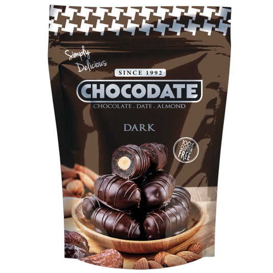CHOCODATE ALMOND DARK 24*90 G.