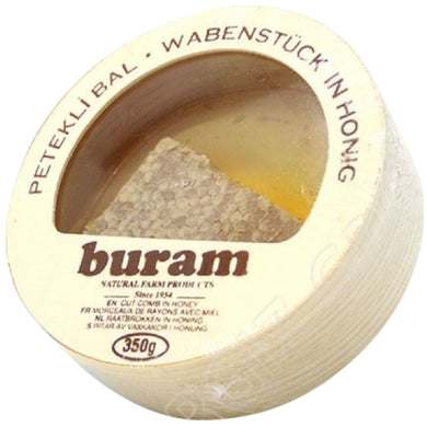 BURAM PETEKLI CICEK BAL HONEY WITH WAX 18*350 G. WOODEN BOX