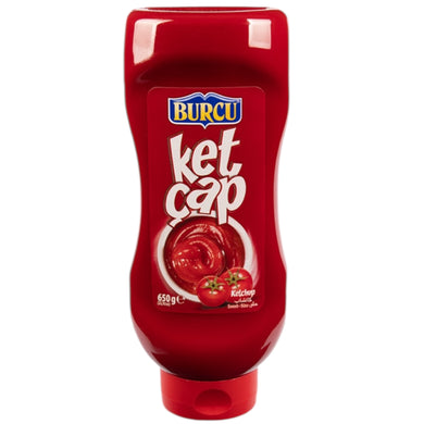 BURCU KETCHUP TATLI MILD 12*650 G. PET. TOP DOWN