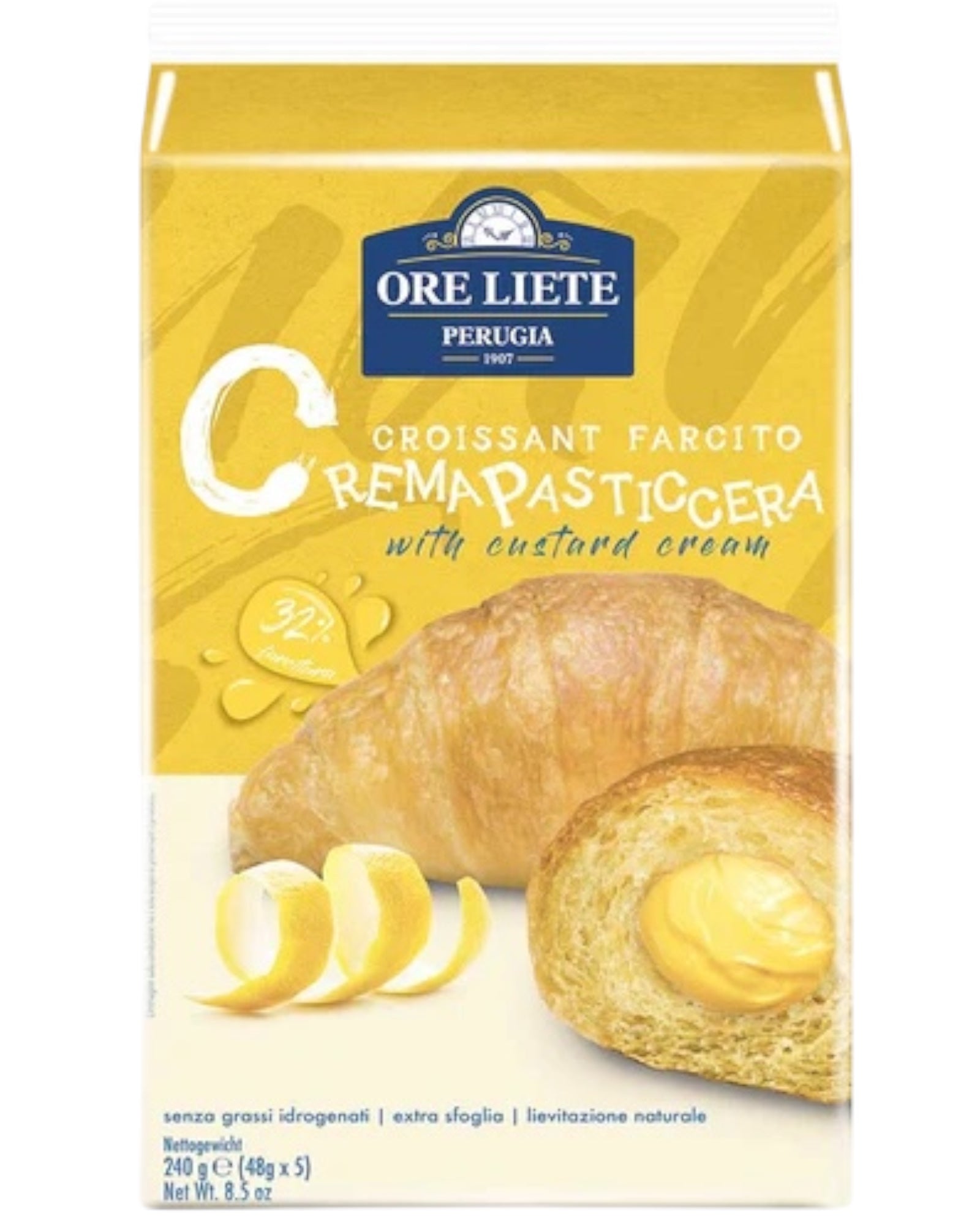 ORE LIETE CROISSANT FARCITO CREMA PASTICCERA CREAM 16