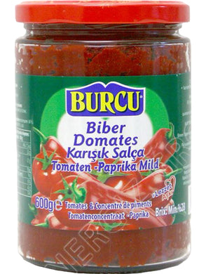 BURCU PEPPER & TOMATO PEPPER & TOMATO PURE SAUCE 12*630 G. GL.
