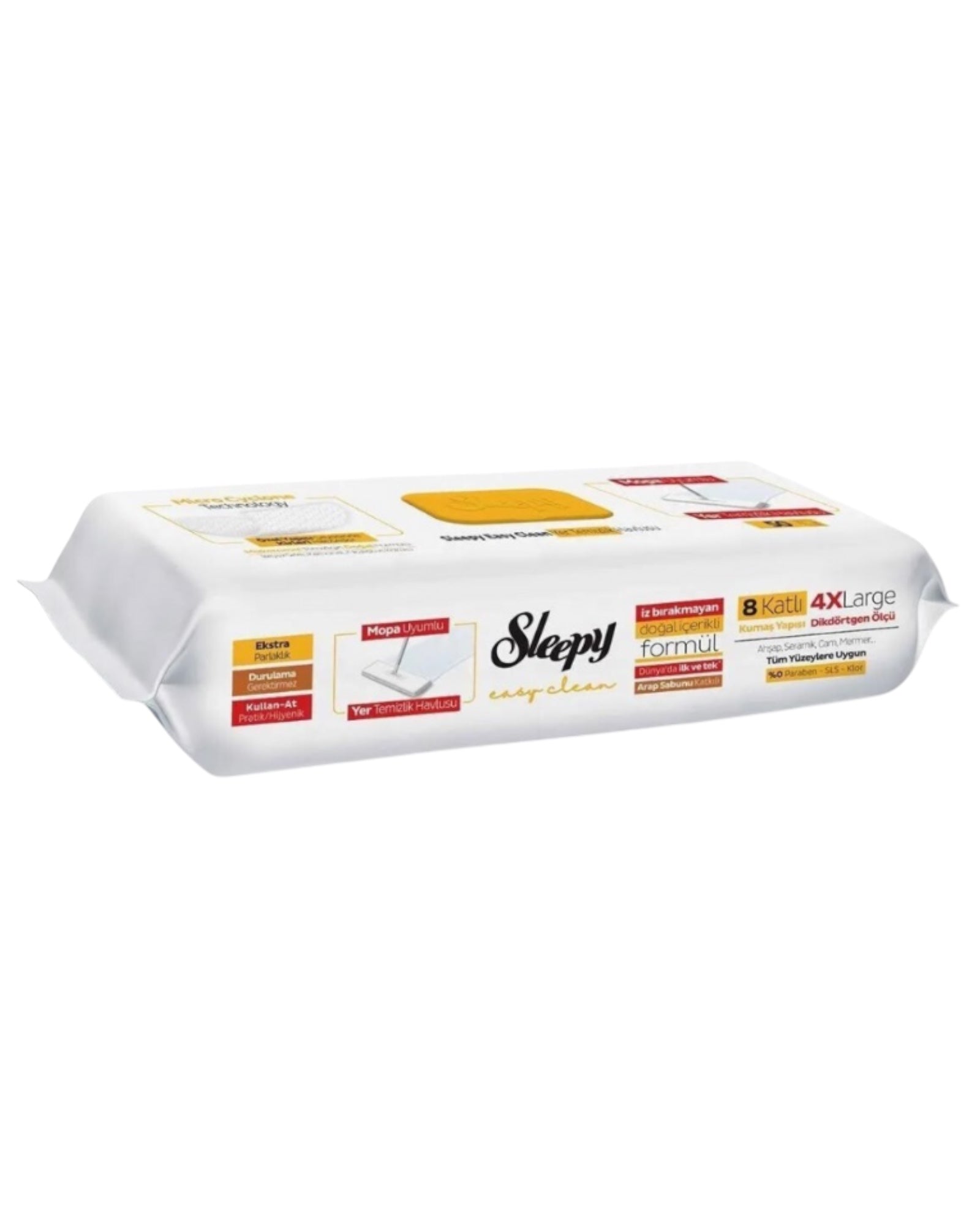SLEEPY FLOOR MOP 4XL 4*50 PCS YELLOW