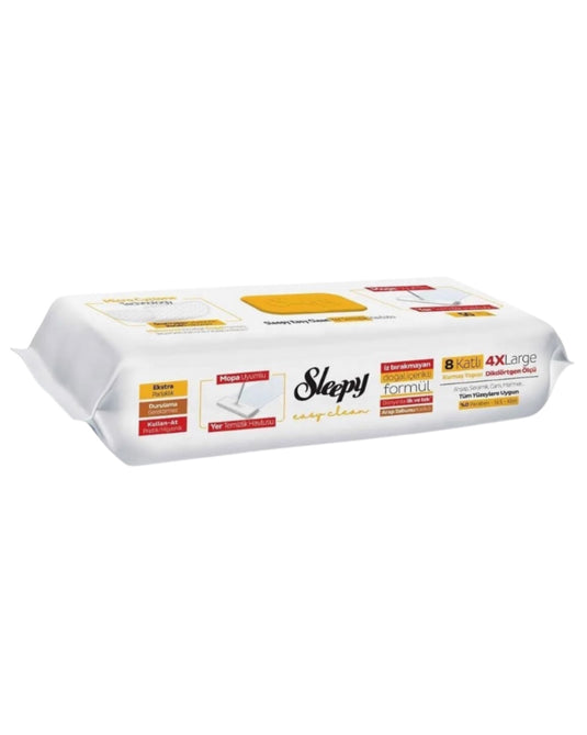 SLEEPY FLOOR MOP 4XL 4*50 PCS YELLOW