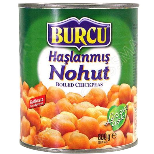 BURCU HASLAMA NOHUT COOKED CHICK PEAS 12*800 G. DS.