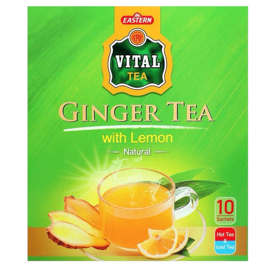 VITAL GINGER TEAS WITH LEMON GINGER WITH LEMON 12*80 G.