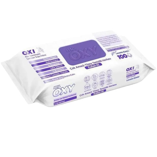 MR. OXY TEMIZLIK HAVLUSU RENGØRINGSSERVIET LAVANTA 12*100 ER LILLA