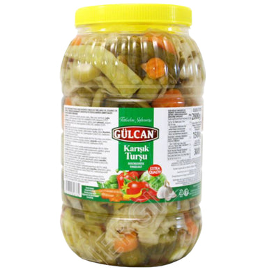 GULCAN TURSU KARISIK SYLTEDE GRØNSAGER MILD 6*2800 G. PET. TATLI