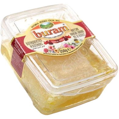 BURAM MINI PETEK BAL HONEY WITH WAX 27*250G.