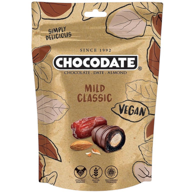 CHOCODATE ALMOND MILD CLASSIC 24*80 G. VEGAN