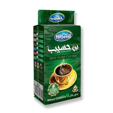 HASEEB KAFFE NATURAL 10*500 G. GRØN