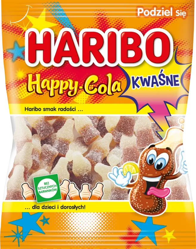 HARIBO HAPPY COLA SOUR 24*100 G. HALAL