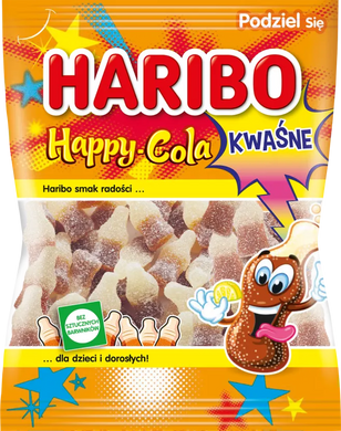 HARIBO HAPPY COLA SOUR 24*100 G. HALAL