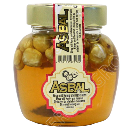 ASBAL SIRUP MED HONING & HASSELNØDDER 12*245 G,