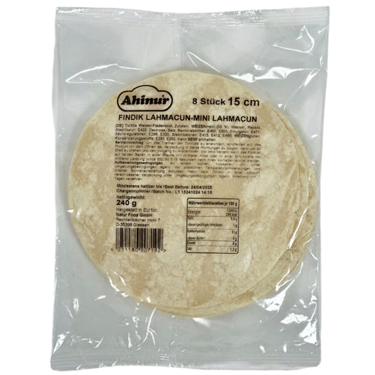 AHINUR DURUM BRØD LAHMACUN MINI 12*240 G,