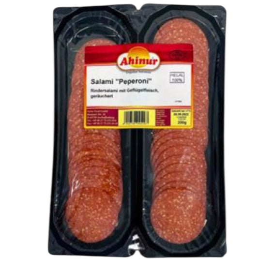 AHINUR PIZZA PEPPERONI 10*200 G.