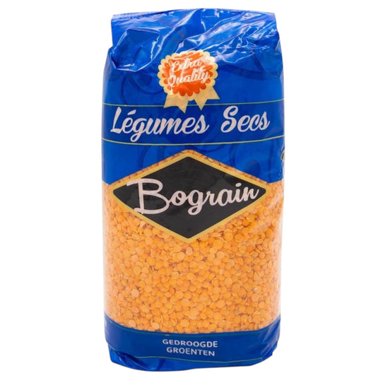 BOGRAIN RØDE FLÆKKET LINSER 10*1 KG.