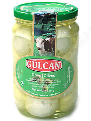 GULCAN LABNEH MED OLIVEN 12*425 G. GLAS GRØN
