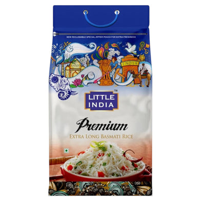 LITTLE INDIA EXTRA LONG 1121 BASMATI RICE 4*4,5 KG. GRØN