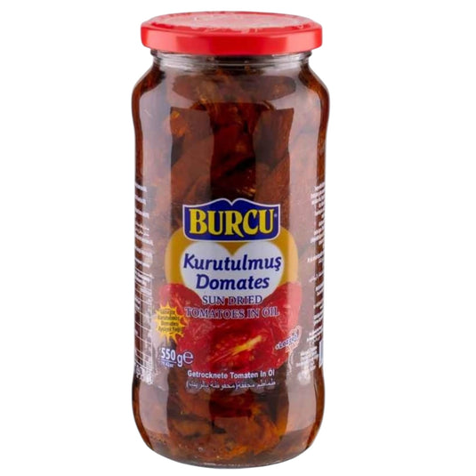 BURCU KURUTULMUS DOMATES SOLTØRREDE TOMATER I OLIE 12*550 G. GL.