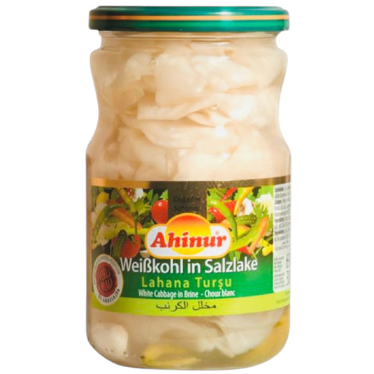 AHINUR LAHANA TURSU ACILI PICKLED GARLIC STRONG 12*720 CC
