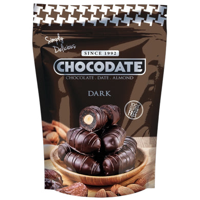 CHOCODATE ALMOND DARK 12*230 G.