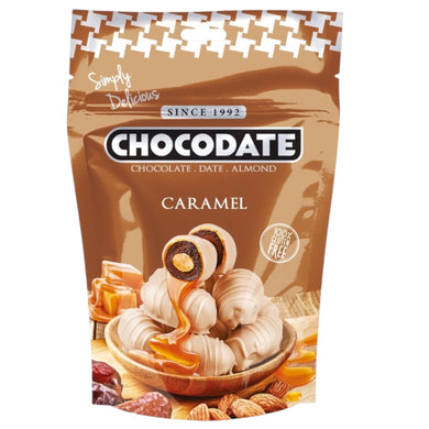 CHOCODATE ALMOND CARAMEL 24*90 G.