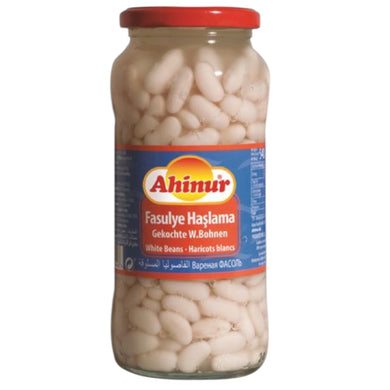 AHINUR HASLAMA FASULYE KOGTE WHITE BEANS 12*540 G. GL.