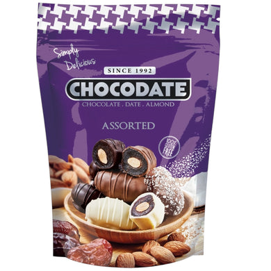 CHOCODATE ALMOND ASSORTED 12*230 G.