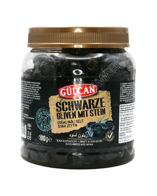 GULCAN YAGLI SELE SIYAH ZEYTIN SORTE OLIVEN 6*1000 G, 201/260 GOLD