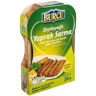 BURCU ZEYTINYAGLI YAPRAK SARMA STUFFED GRAPE LEAVES 8*200 G. HAZIR YEMEK