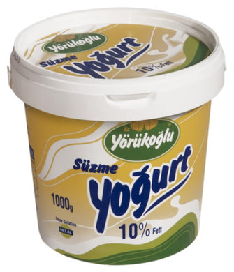 OZ YORUKOGLU YOGURT SUZME 10 % 1 KG.