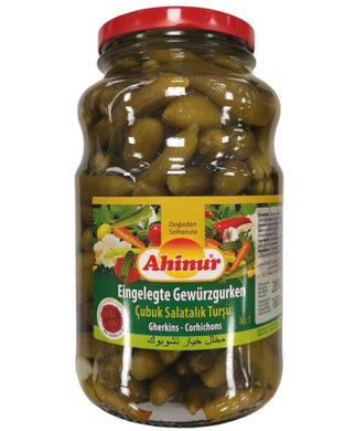 AHINUR CUBUK SALATALIK TURSU CUCUMBER 6*2850 CC GL. RED LID