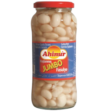 AHINUR HASLAMA JUMBO BEANS COOKED LIMA BEANS 12*540 G. GL.
