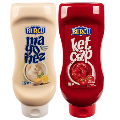 BURCU MAYONNAISE 550G.+KETCHUP 650G. 2ER DOUBLE SET