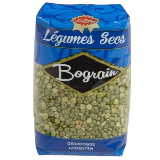 BOGRAIN GREEN SPLIT PEAS 10*1 KG.