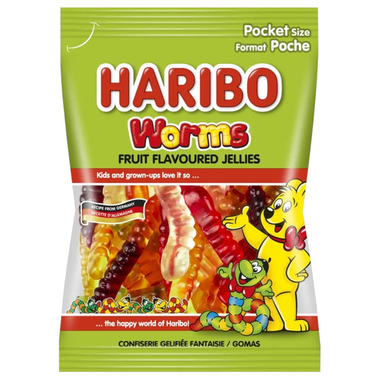 HARIBO WORMS 30*100 G. HALAL