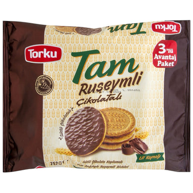TORKU TAM RUSEYMLI CIKOLATALI KIKS MED CHOKOLADE 8*252 G. (3*84 G.)