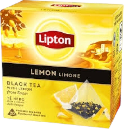 LIPTON BLACK TEA WITH LEMON LIMONE 12*34 G. 20 BAGS