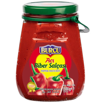 BURCU PEPPER SALCA ACI PEPPER PASTA STRONG 6*1500 G. GL.
