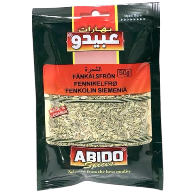 ABIDO FENNIKELFRØ 10*80 G.