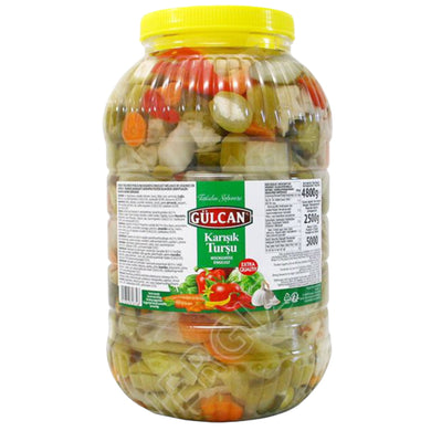 GULCAN TURSU KARISIK SYLTEDE GRØNSAGER MILD 4*4800 G. PET. TATLI