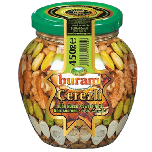 BURAM CEREZLI BAL NUTS WITH HONEY 12*420 G. GL.