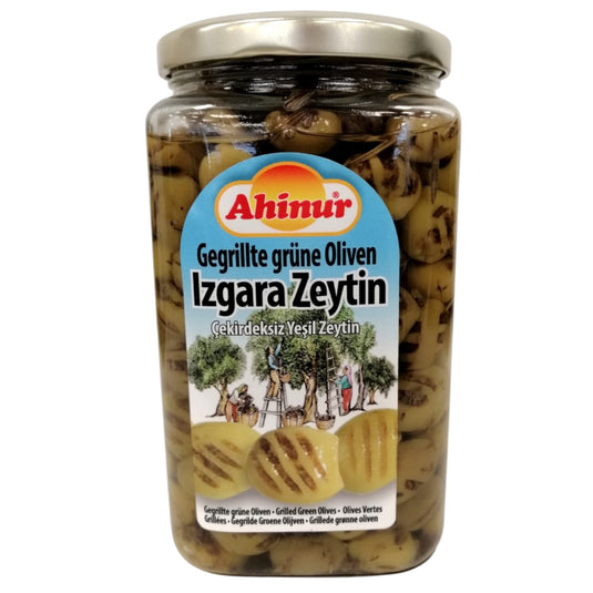 AHINUR YESIL ZEYTIN IZGARA GRILLET OLIVEN 12*850 ML