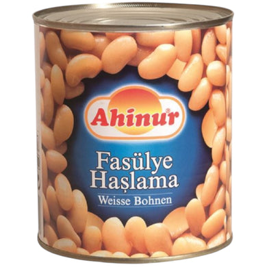 AHINUR HASLAMA FASULYE KOGTE WHITE BEANS 12*800 G. DS.