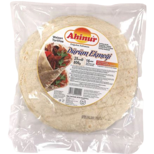AHINUR DURUM BREAD 25 CM. 6*800G.