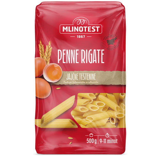 MLINOTEST ÆG PASTA 14*500 G. RØD